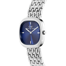 Orologio Daniel Wellington quarzo quadrante blu, Corta Royal Blue Grain-Link Silver, 24mm - DW00100992