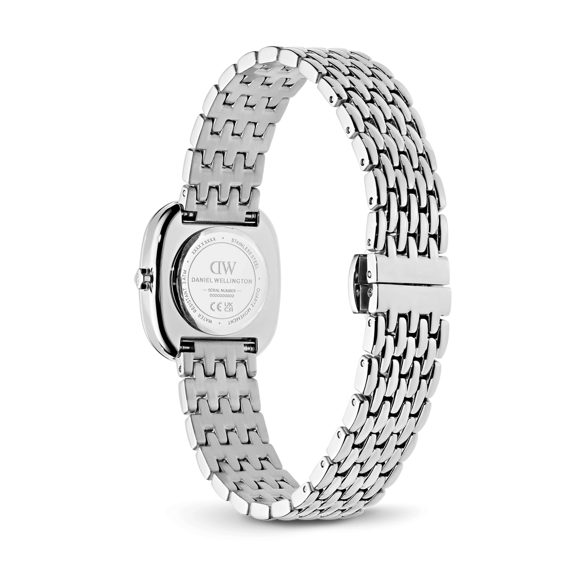 Orologio Daniel Wellington quarzo quadrante blu, Corta Royal Blue Grain-Link Silver, 24mm - DW00100992