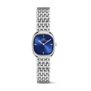 Orologio Daniel Wellington quarzo quadrante blu, Corta Royal Blue Grain-Link Silver, 24mm - DW00100992