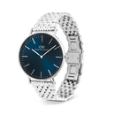 Orologio Daniel Wellington quarzo quadrante blu, Classic 7-Link Arctic Silver, 40mm - DW00101010