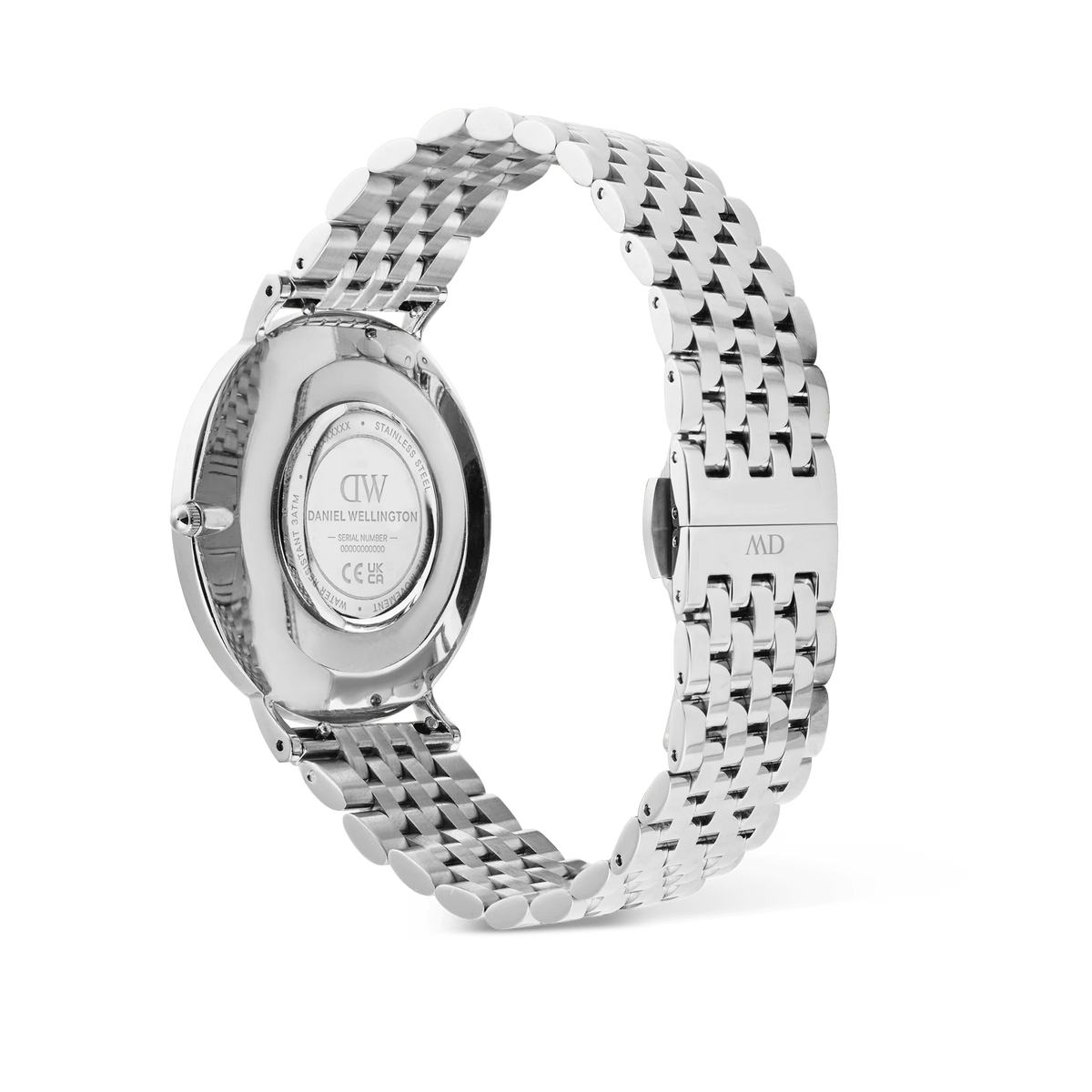 Orologio Daniel Wellington quarzo quadrante blu, Classic 7-Link Arctic Silver, 40mm - DW00101010
