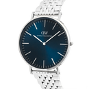 Orologio Daniel Wellington quarzo quadrante blu, Classic 7-Link Arctic Silver, 40mm - DW00101010
