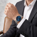 Orologio Daniel Wellington quarzo quadrante blu, Classic 7-Link Arctic Silver, 40mm - DW00101010