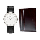 Set Daniel Wellington Orologio da uomo Sheffield + Portacarte di credito - DW00590019