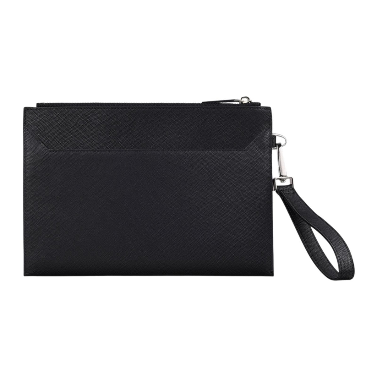 Pochette goffrata da uomo Daniel Wellington, colore nero saffiano - DW01900066