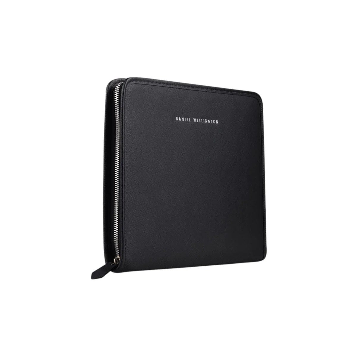 Porta-computer/Portadocumenti in ecopelle Daniel Wellington, colore nero saffiano - DW01900069