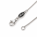 Recarlo Girocollo in oro bianco 18 kt con croce di zaffiri blu ct 0,63 e diamante naturale ct 0,03 - P93CR006/ZX-45