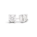 Orecchini Recarlo punto luce in oro bianco 18kt e diamanti, 0.38 ct - E01PX030/038
