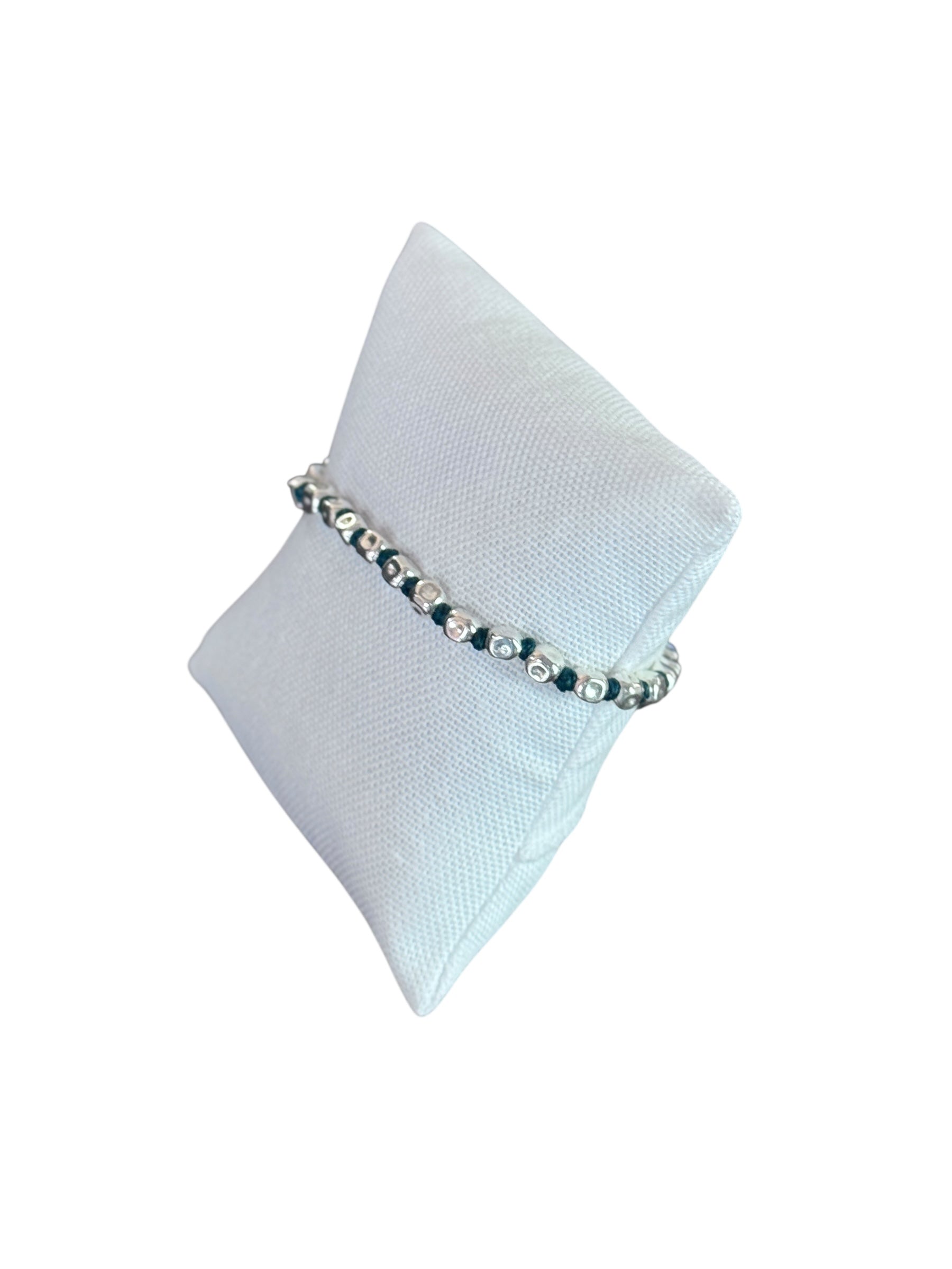 Bracciale Spadarella corda in argento e nylon, unisex, color verde gucci - SPBR636-verde gucci