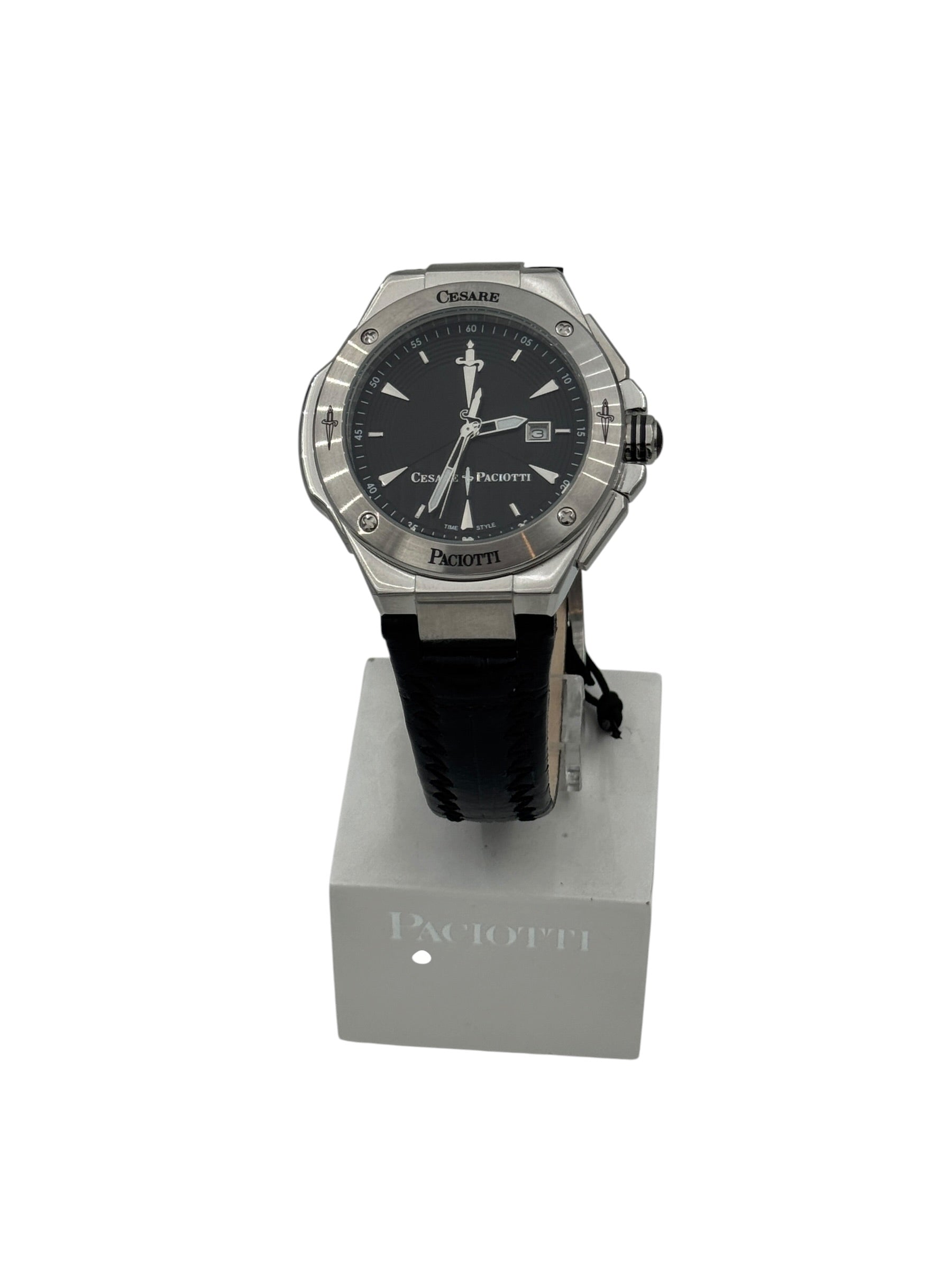 Orologio Cesare Paciotti, Black River, quadrante nero al quarzo, 42mm - TSST087