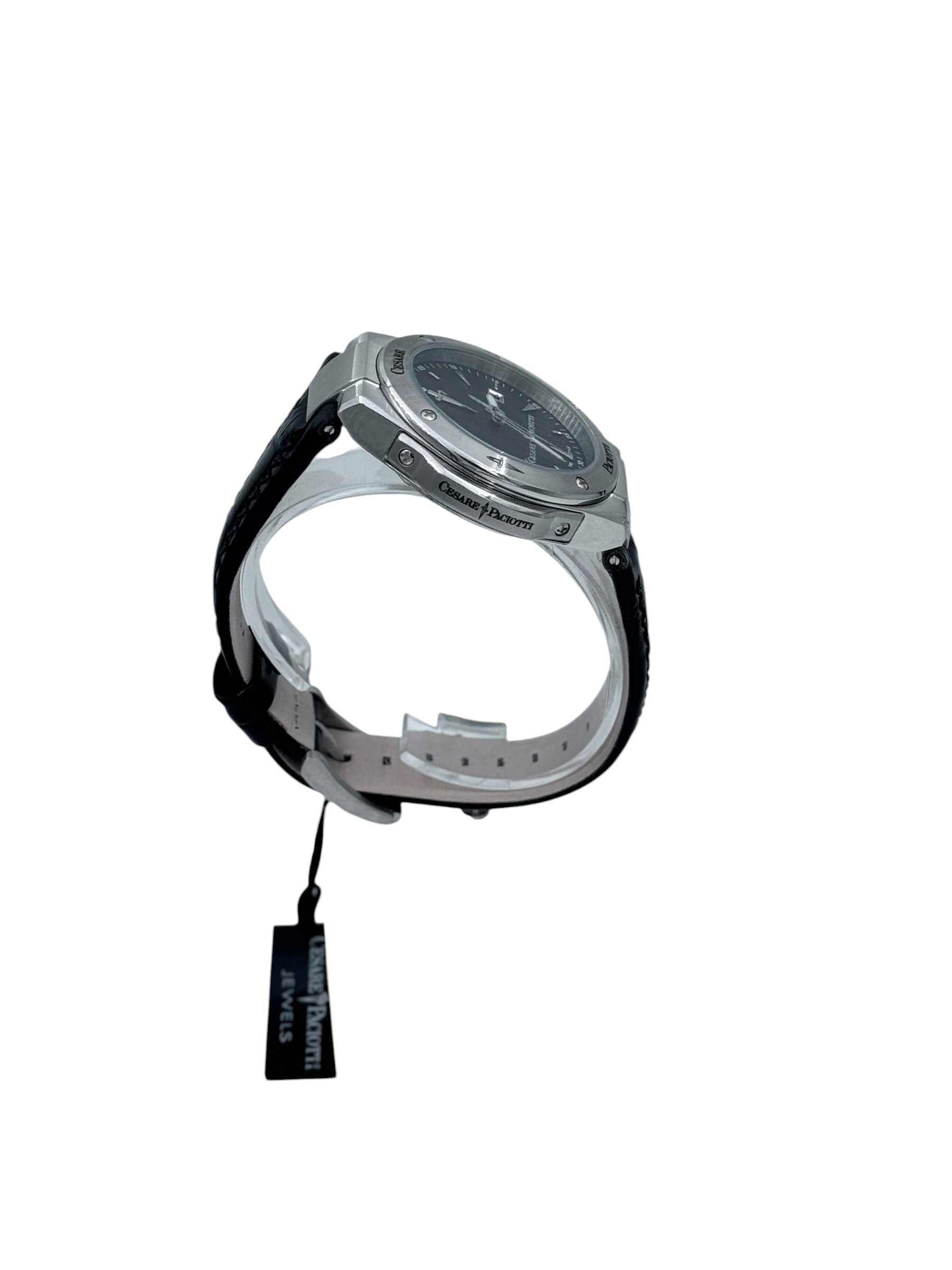 Orologio Cesare Paciotti, Black River, quadrante nero al quarzo, 42mm - TSST087