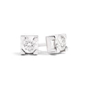 Boucles d'oreilles point lumineux collection MARIA TERESA en or blanc et diamants, 0,16 ct - E30PX265/016