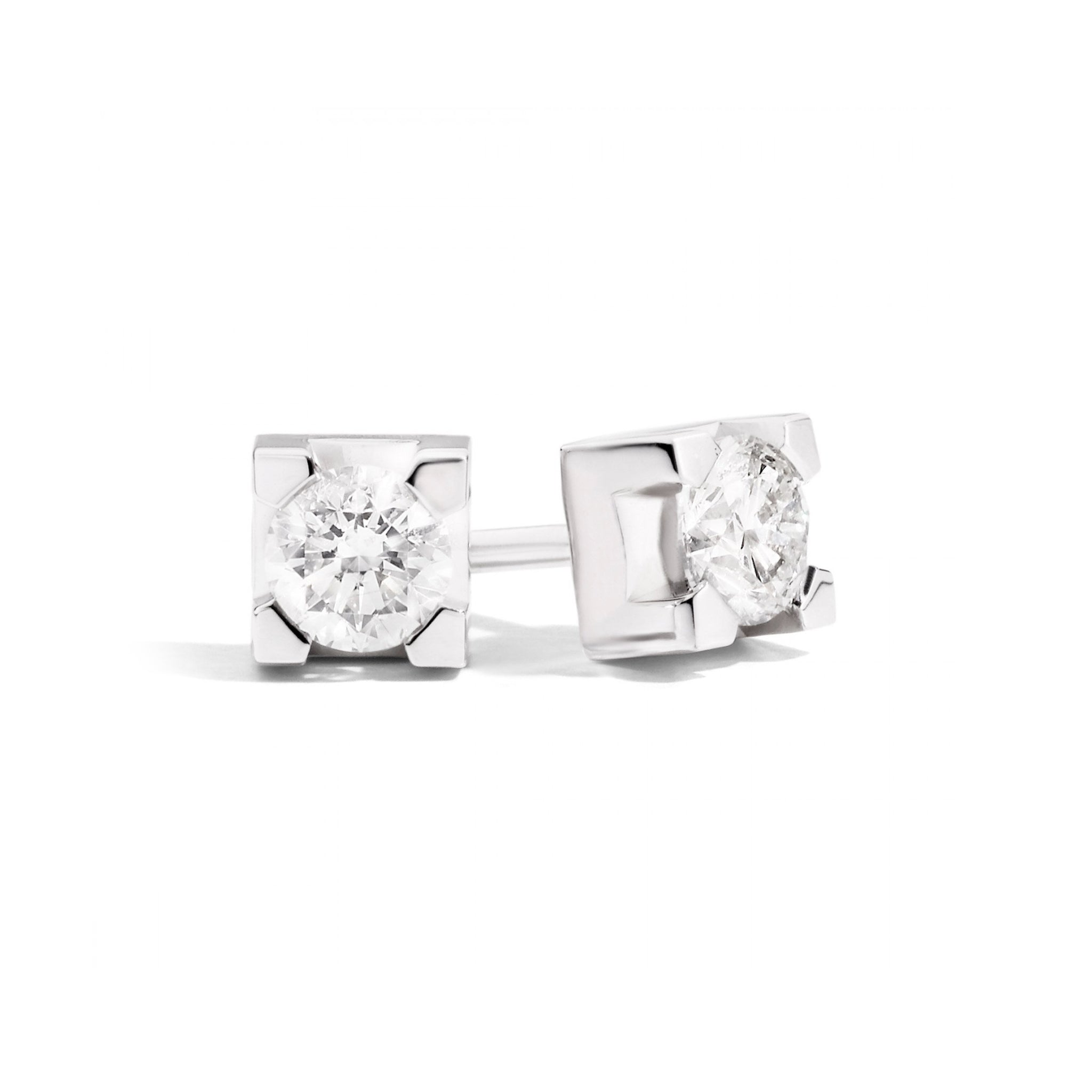 MARIA TERESA collection light point earrings in white gold and diamonds, 0.16ct - E30PX265/016