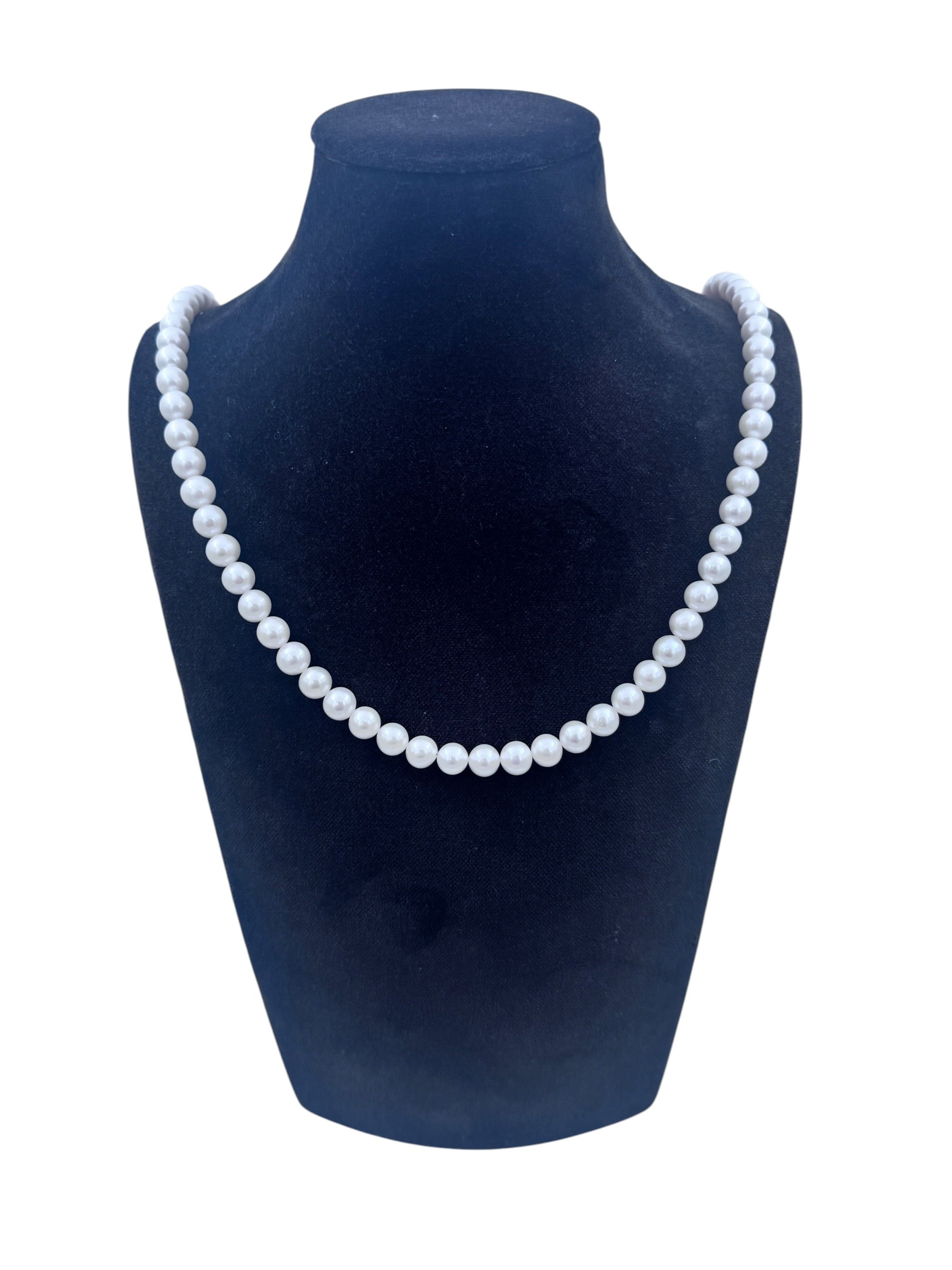 Mazza - Collana di perle coltivate fresh water, 7,5-8mm - CL PERLA