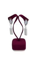LUCEDEIMIEIOCCHI Monorecchino ovale cammeo naturale in argento dorato e calice di vino - LDMO 805 OR