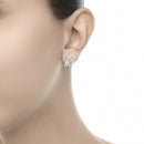 Boucles d'oreilles en or blanc et diamants, collection MELODY, 0,57ct - E81CM001/056