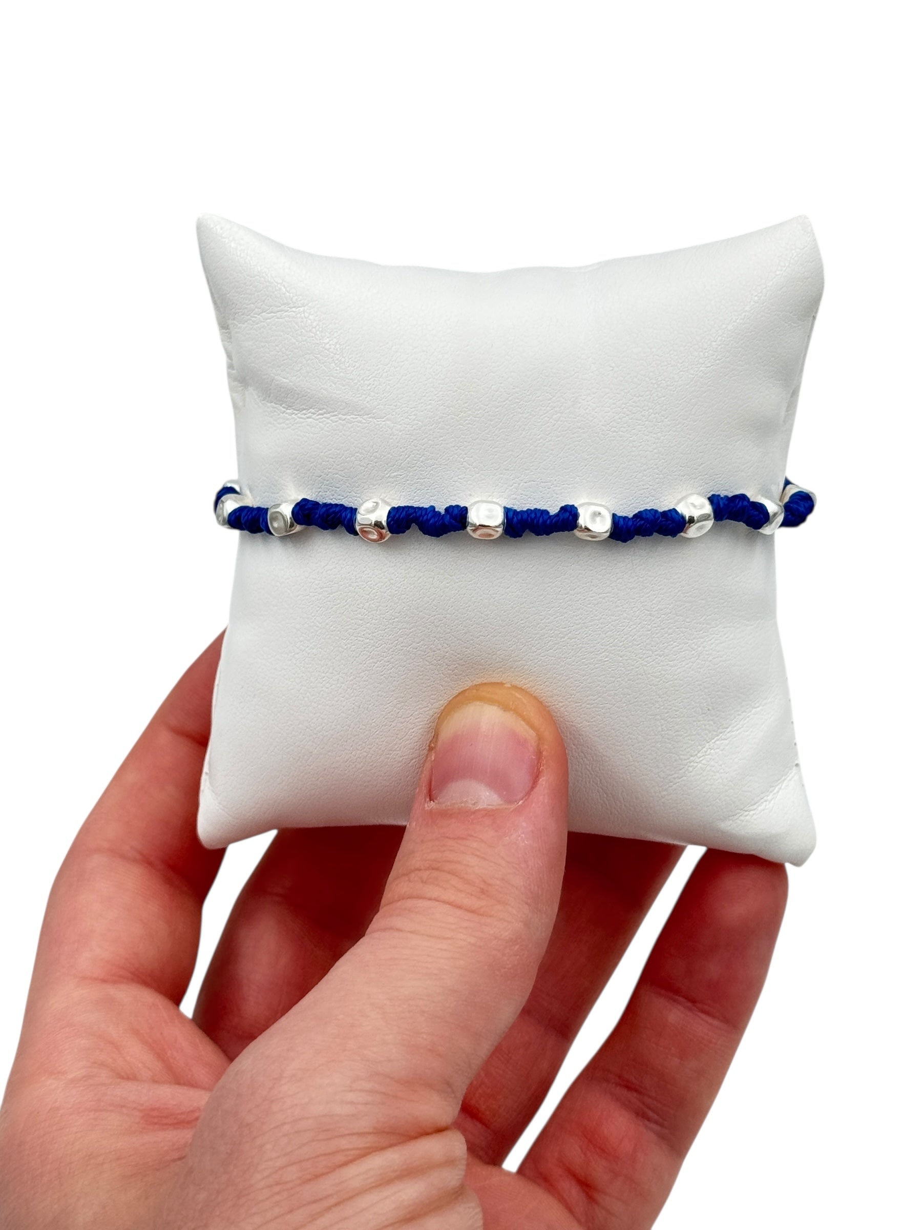 Bracciale Spadarella in argento, unisex, Ancora di salvezza, color blu fluo - SPBR224-blu fluo