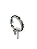 Bracciale Baraka in caucciu' e acciaio, con diamantino sulla chiusura - BR273121