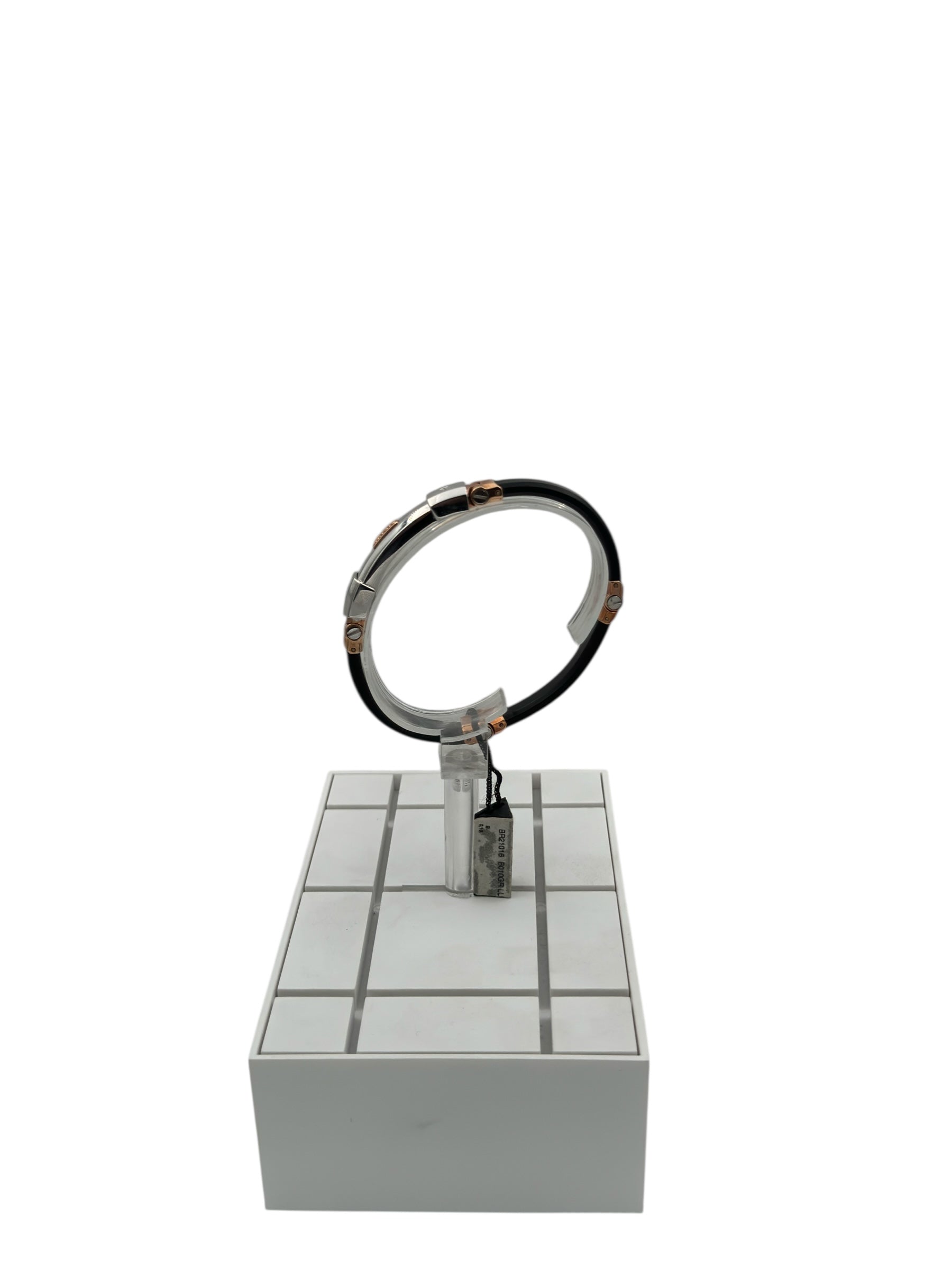 Bracciale Barakà in ceramica nera, oro bianco, oro giallo 18kt e diamanti - BR21016