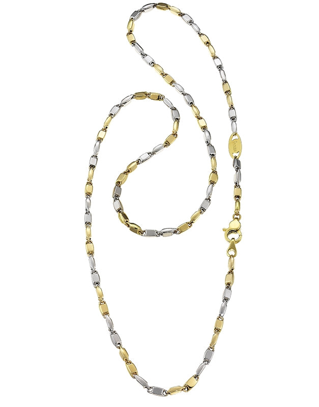 Zancan Necklace in 18kt Yellow Gold and White Gold – Eternity Gold – EC509BG