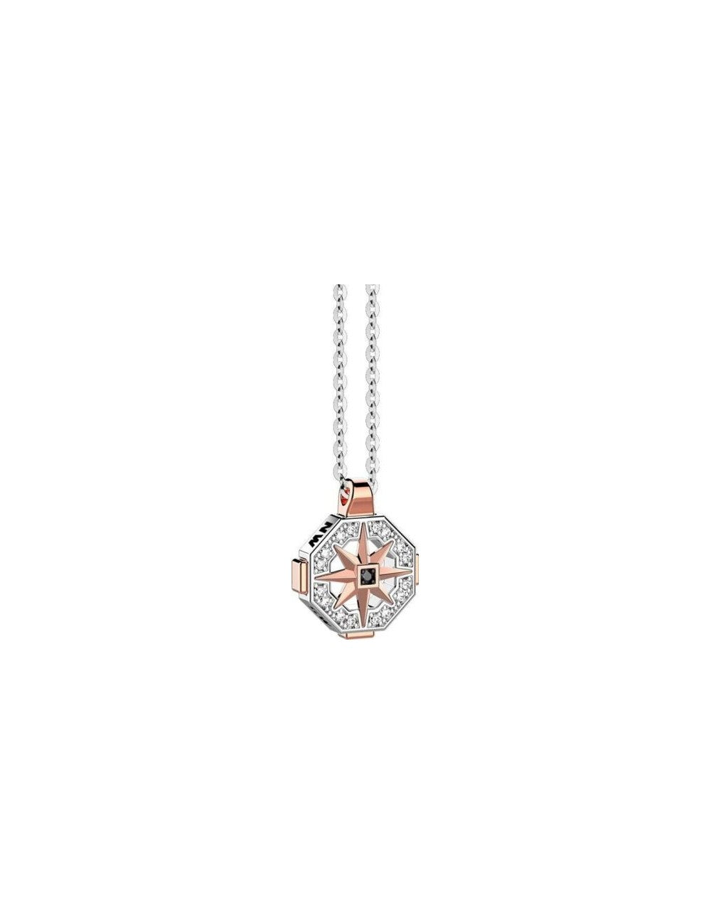 Zancan necklace with Compass Rose in gold for men - EC722BR