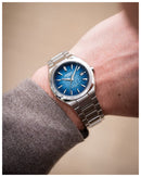 Orologio Casio Edifice, quadrante blu sfumato, automatico, 38mm - EFK-200D-2AER