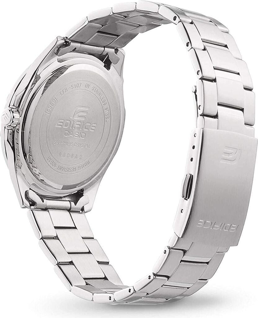 Casio Edifice 3-Zeiger-Analoguhr mit smaragdgrünem Zifferblatt, 40 mm – EFR-S108DE-3AVUEF