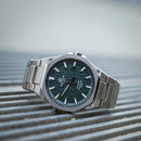 Casio Edifice 3-Zeiger-Analoguhr mit smaragdgrünem Zifferblatt, 40 mm – EFR-S108DE-3AVUEF