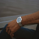 Casio Edifice 3-Zeiger-Analoguhr mit smaragdgrünem Zifferblatt, 40 mm – EFR-S108DE-3AVUEF