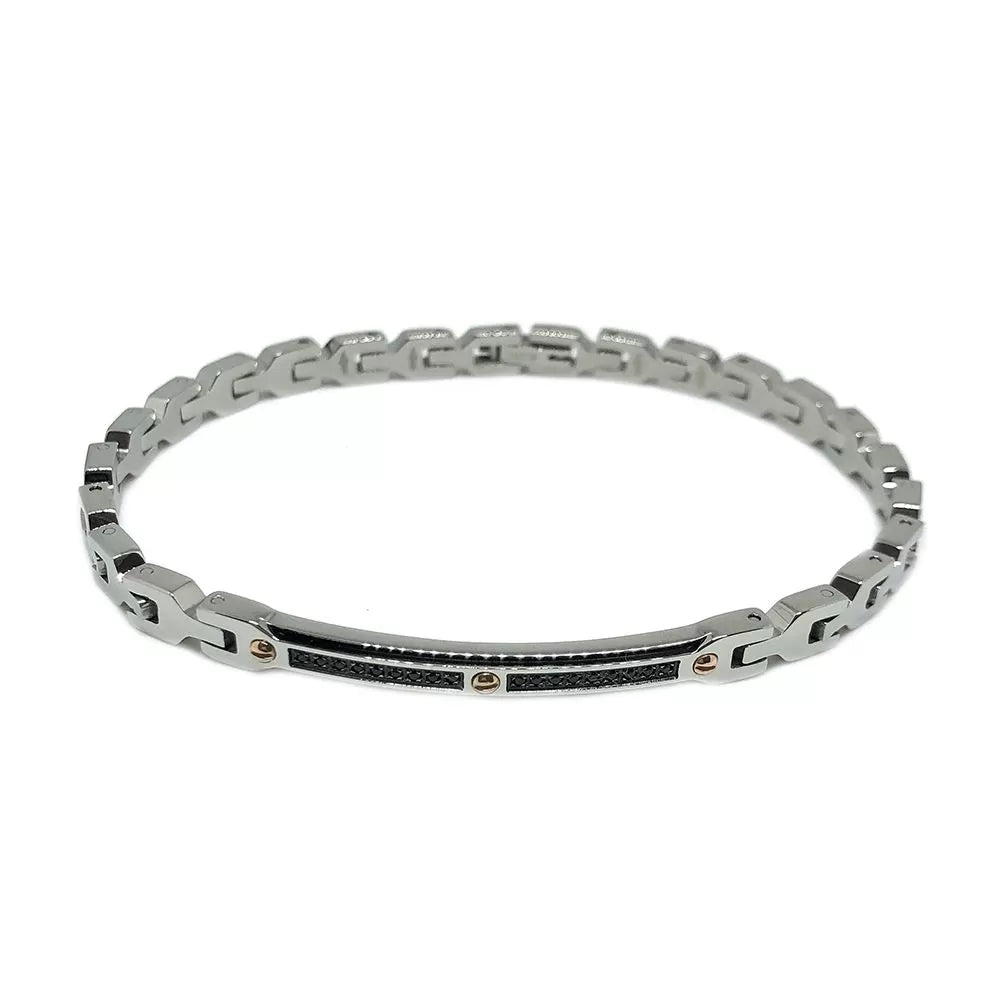 Bracciale uomo Zancan EHB191 Acciaio 316L collezione Hi-Teck