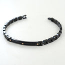 Bracciale Zancan in Acciaio con PVD Nero e Spinelli – Hiteck – EHB193