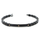 Bracciale Zancan in Acciaio con PVD Nero e Spinelli – Hiteck – EHB193