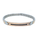 Bracciale Zancan in Acciaio Bicolore con Spinelli - Collezione Hi-Teck - EHB199