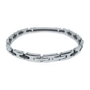 Bracciale Zancan da uomo in acciaio e PVD nero con zircone centrale - EHB212