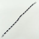 Bracciale Zancan da uomo in acciaio e PVD nero con zircone centrale - EHB212