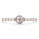Bracciale Zancan in Acciaio placcato oro rosa - rosa dei venti - EHB241