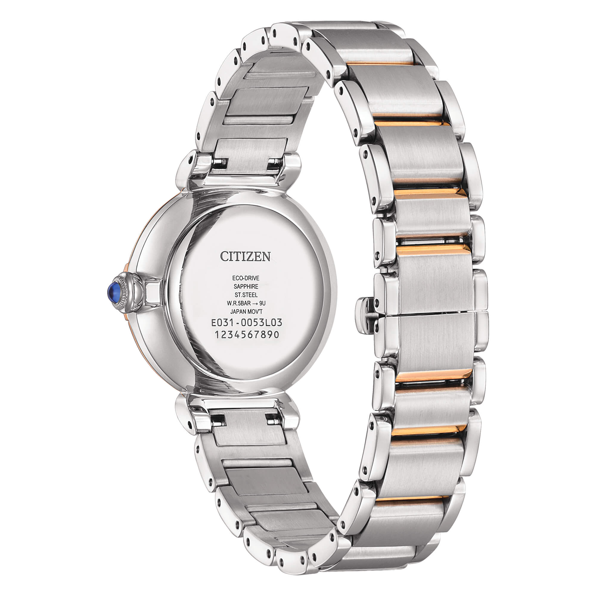 Orologio Citizen Lady, Collezione Maybell, Diamond Bezel, Quadrante Madreperla, 29mm - EM1074-82D