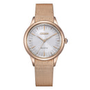 Orologio Citizen Lady
Gerbera, Eco Drive quadrante bianco, 40mm - EM1153-88A