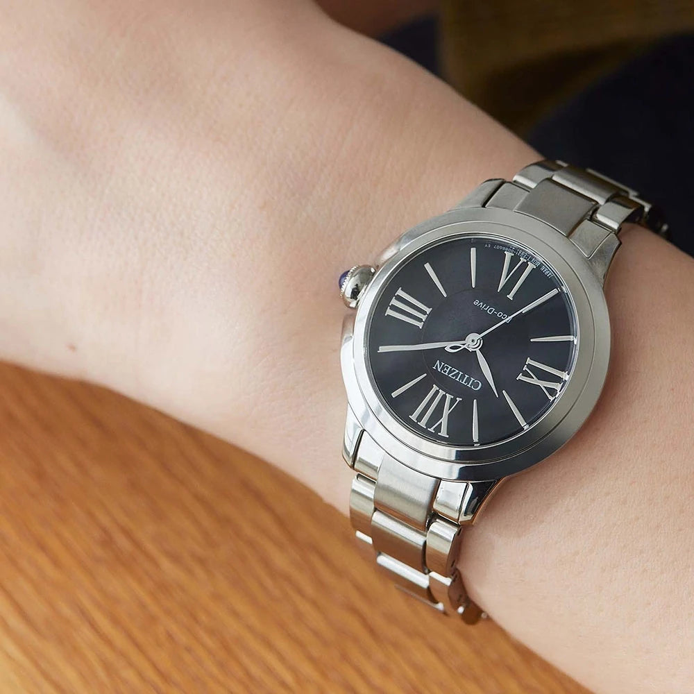 Orologio Citizen Lady Ceci, Eco-Drive, quadrante nero, 32mm - EM1160-58E