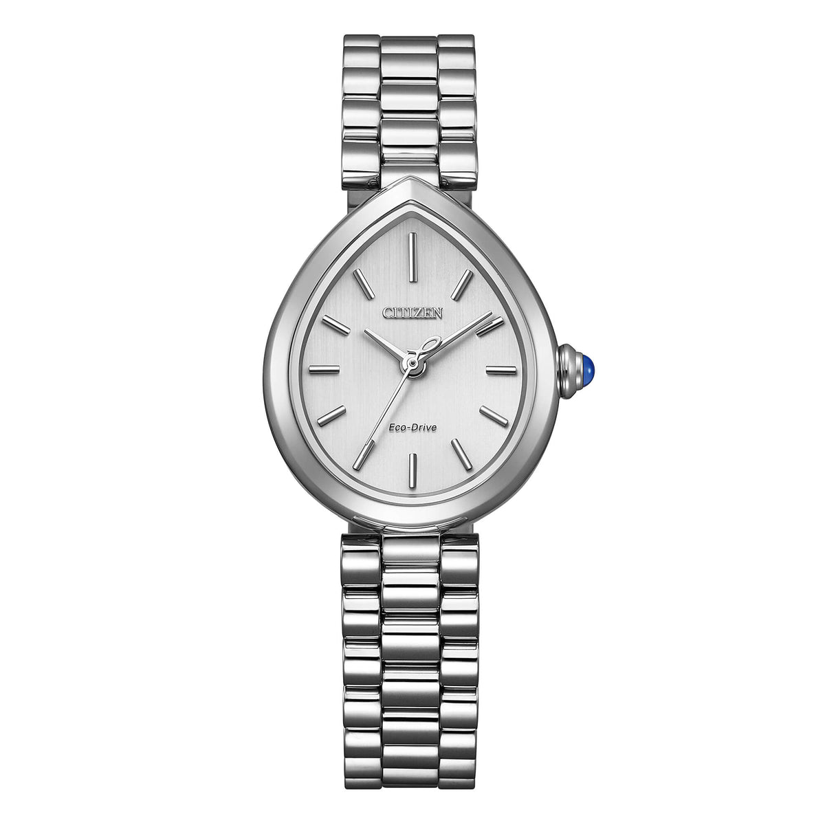 Orologio Citizen Lady, Rainell, quadrante verde bianco, eco-drive, 35x26mm - EM1200-55A