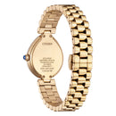 Orologio Citizen Lady, Rainell, quadrante verde scuro, PVD oro rosa, eco-drive, 35x26mm - EM1203-57X