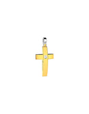 Pendente Croce in Oro Giallo e diamante collezione Insignia Gold - EPE104GB