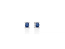 Orecchini Miluna taglio brillante con zaffiri, diamanti e oro bianco 18kt - ERD3356