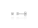 Miluna Orecchini punto luce a cestino con griffe a cuore in oro bianco 18 kt con diamanti naturali ct 0,24 - ERD3395-024