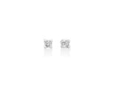 Miluna Orecchini punto luce a cestino con griffe a cuore in oro bianco 18 kt con diamanti naturali ct 0,24 - ERD3395-024