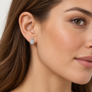 Miluna Orecchini a goccia in oro bianco 18 kt con pavé di diamanti naturali ct 0,20 - ERD3444