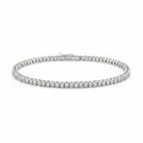 Bracciale Tennis Zancan in argento rodiato con spinelli bianchi - ESB075-B