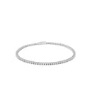 Bracciale Tennis in argento da uomo con zirconi bianchi - ESB080-B