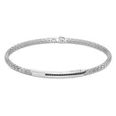 Insignia 925 - Zancan bracelet in silver with black stones - ESB083