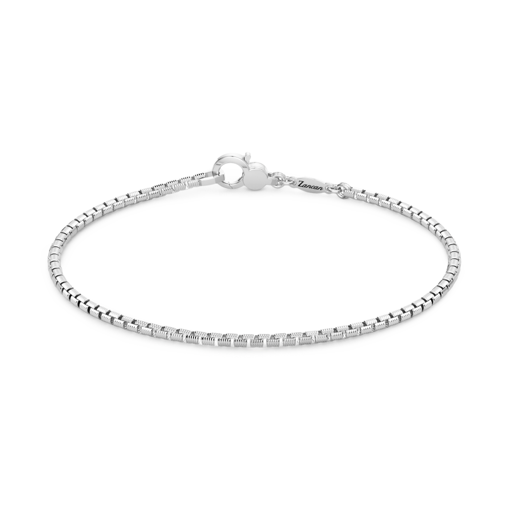 Bracciale Zancan in Argento con maglia zigrinata – Insignia 925 – ESB255